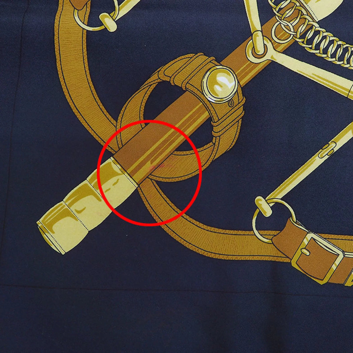H.d'ORiGNY x Eperon Golden Black Spur 90 (Good) HERMES Hermes d'or Muffler Scarf Yellow Pellier Carre Pre-Owned