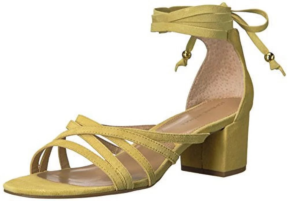 Alesia Women's Sandal, Heeled US VITTADINI M Yellow, 7.5 ADRIENNE Footwear